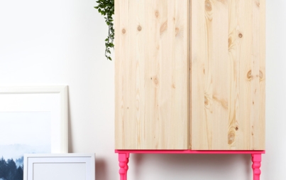 IKEA HACK לשידה בטרנד הניאון פופ